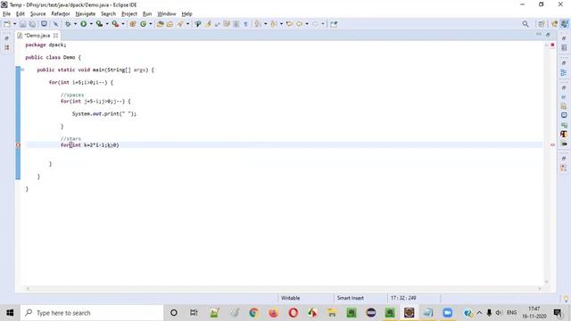 Java program to print the Down Triangle having Border Pattern смотреть онлайн