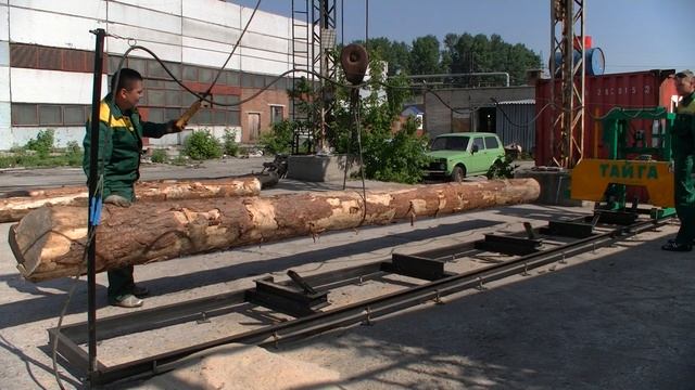 Погрузка бревна на пилораму ленточную смотреть онлайн