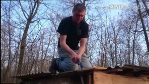 Постройка Хижины в лесу часть 5