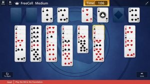 Star Club | FreeCell | Medium II - Clear the K♠ from the board | Microsoft Solitaire Collection