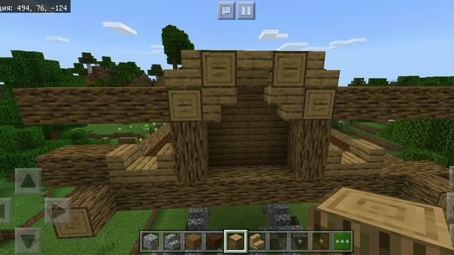 Как построить избушку на курьих ножках в Майнкрафте Часть 1. смотреть онлайн