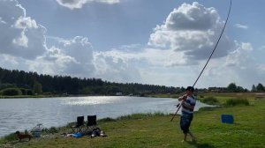 Ловля карпа на красный опарыш! Общий водоём