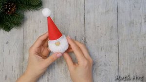 Так просто! ❄️ Прелестные Гномики на лыжах?Новогодний декор своими руками?