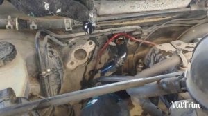 Установка котла подогрева двигателя Toyota Cresta 90 кузов