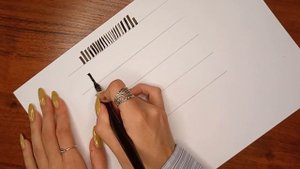 ШИРОКОЕ КАЛЛИГРАФИЧЕСКОЕ ПЕРО / Упражнения с широким пером / Осваиваем базу каллиграфии