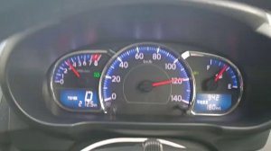 Daihatsu Move Custom Rs 2013 Turbo FF обороты двигателя на 110 и 120 км/ч