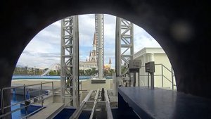 Спуск с американских горок в парке The land of legends. Анталья