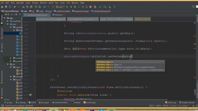 Expense Manager App - Part 17 | Insert Data to Firebase