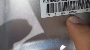 Honda Fit Paint Code Location