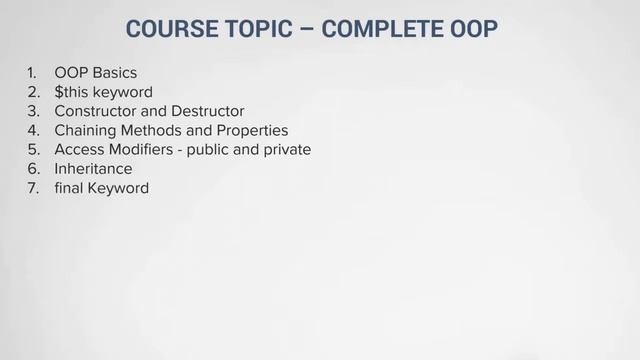 Full stack web developer course | lesson - 21 | (Part-1) | Complete PHP OOP
