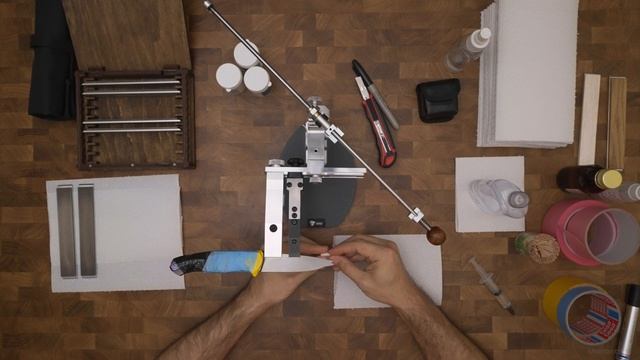 Заточка ножей. Чебурков Скаут М390. Точилка Кадет. Полтавские эльборы смотреть онлайн