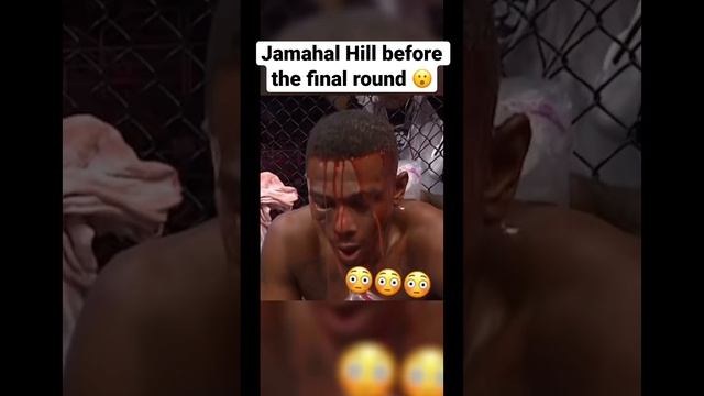 Champ Jamahal Hill before the final round ? #kickboxing #mma #boxing #combat #mmafighters