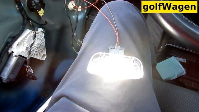 VW Golf 7 led exit door light install смотреть онлайн
