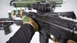 M202 Rocket launcher Toy Gun - Double Barrel 1911 Airsoft Gun - EBB Glock18c - Toy Guns Collection