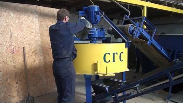 Оборудование  для  производства  арболитовых блоков. смотреть онлайн