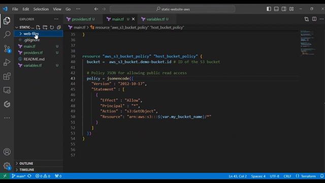 How to Host A Static Website in AWS S3 With Terraform || Terraform Project for Beginners