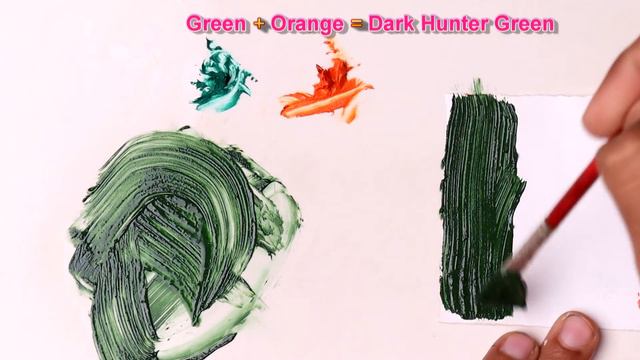 Mixing Orange And Green - What Color Make Orange And Green - Mix Acrylic Colors смотреть онлайн
