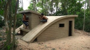 25 Days Building The Most Amazing Underground Temple House and Swimming Pool