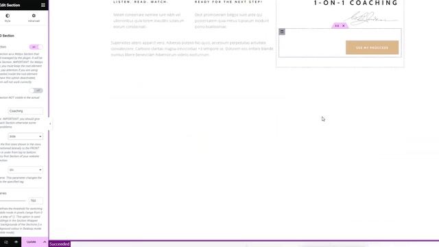 How to enable a classic horizontal scrolling effect on a website with Webyx for Elementor Pro part1 смотреть онлайн