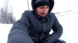 ???СУПЕР КРУТАЯ ГОРКА ИЗ СНЕГА 40км/ч Арти???