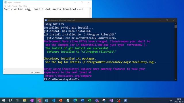 Installera git med chocolatey смотреть онлайн