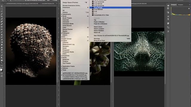 Adobe Photoshop (CC 2015 .5) - Arrange Menu смотреть онлайн
