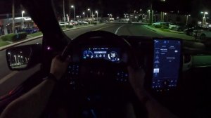 2022 Ford F-150 Lightning Platinum POV Night Drive (3D Audio)(ASMR)