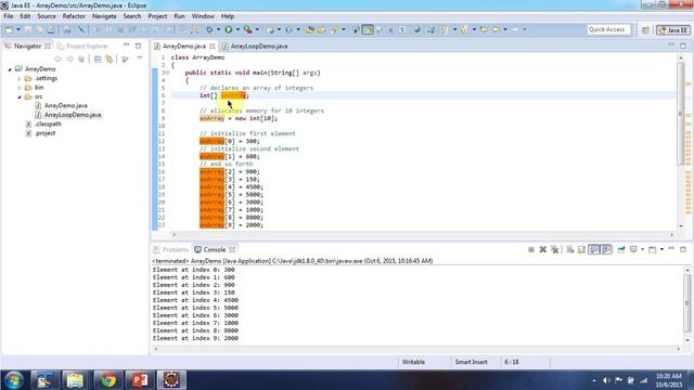 How to store int values in Java Array? | Java Array (int values) | Java Tutorial