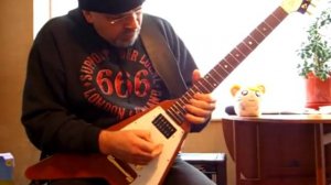 GIBSON FLYING  V,Phil Tyler-Bald Guy Rocks!