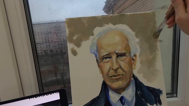 ПИШУ ПОРТРЕТ МАСЛОМ/ Рисую, рисую, рисую/ учусь писать портрет маслом