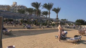 Покажу пляж отеля King Tut Aqua Park Beach Resort 4* (Sphinx Aqua Park Beach Resort 3*).