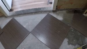 Укладка плитки по диагонали.