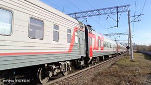 4.11.2023. (Уже не 'кирпич'). 'ЭП1-215' с ПДС №109Ж, 'Астрахань - Санкт-Петербург'.