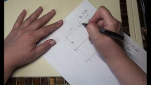 Блуза "Air" деталь спинки расчет на бумаге