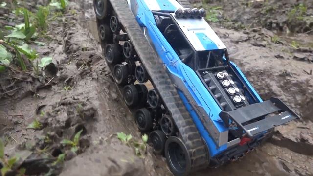 Вот как ULTRA танк SG 1204 EV2 тест по грязи проходил! ... RC OFFroad tank