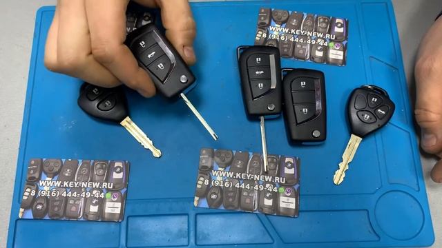 Изготовление выкидного Ключа Toyota обзор автоключей Toyota