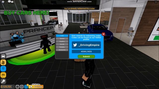 NEW UPDATE [AUCTIONS] Driving Empire ROBLOX | ALL CODES | 8 JUNE 2023 смотреть онлайн