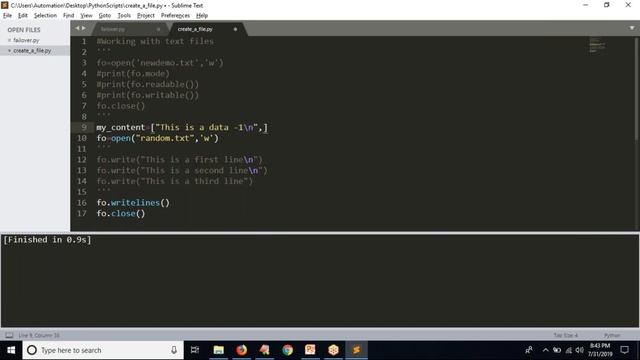 60.Complete Python Basics for Automation - Working with text files   Read and Write to Text Files