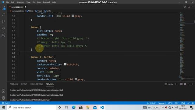 javascript project : notes app in javascript using html css and vanila javascript and localstroage