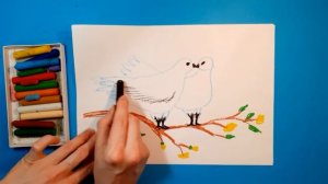 Как нарисовать ГОЛУБЕЙ (ВЕСНА). Рисуем с детьми. How to draw PIGEONS.