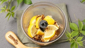 Мёд с грецкими орехами и лимоном