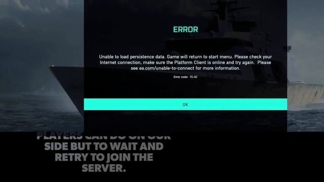 Unable To Load Persistence Data Error Code 1302p 1300p 2002g Battlefield 2042 смотреть онлайн