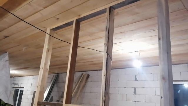 Межкомнатные перегородки из ГКЛ по деревянным брускам