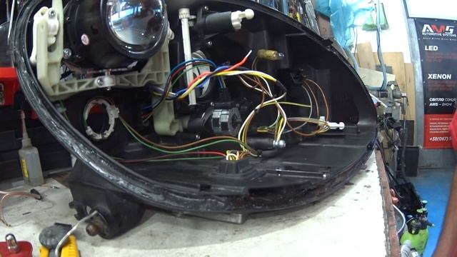 Mercedes S500 встановлення bi led лінз ams-s1 смотреть онлайн