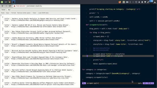 Serve scraped data in API with FastAPI | #Python Web scraping | #learningpython |