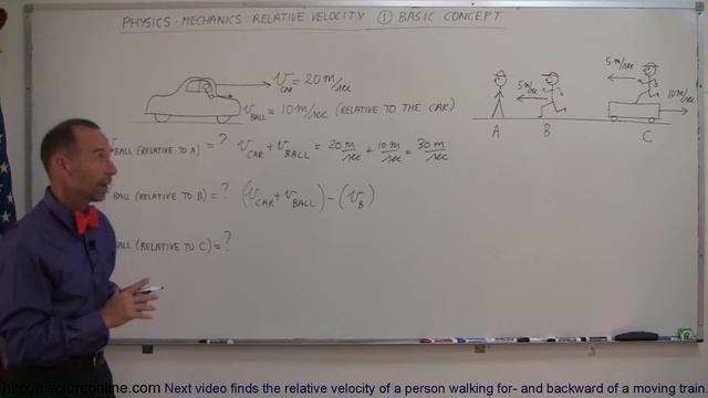 Physics 7 Relative Velocity (1 of 11) Basics Concept смотреть онлайн