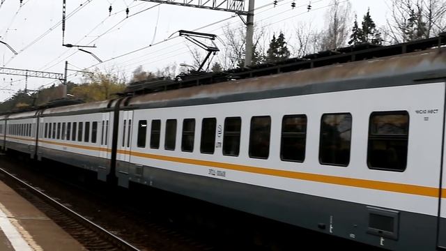 Поезда на Белорусском направлении Московской жд. Перегон Кубинка-1 - Тучково. Часть 1. смотреть онлайн