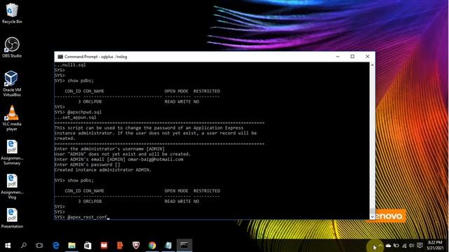 How to Install Oracle APEX 21.1 | DB 19c [Pluggable] | Executive | Windows 10