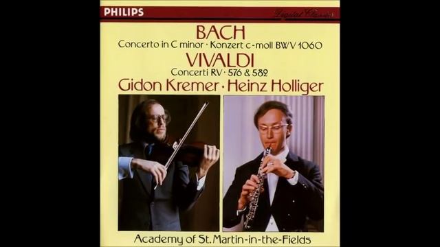 J.S. Bach Concerto for Violin and Oboe in C minor BWV 1060, Kremer Holliger смотреть онлайн