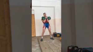 Толчок гирь 24 кг по длинному циклу 6 минут